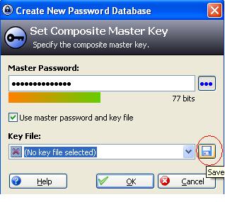Master password. File the Key.